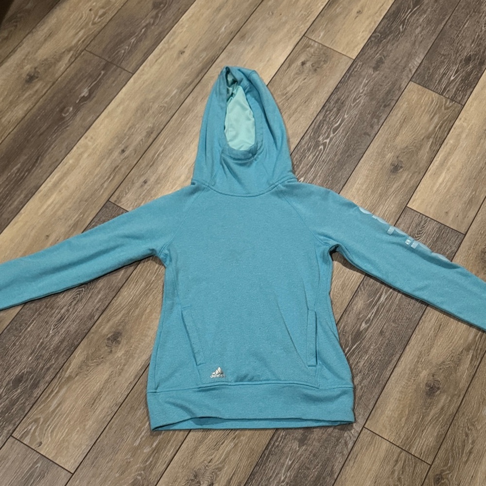 Adidas Teal Pullover Hoodie